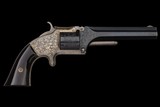 Presentation Cased Pair of Deluxe Engraved, Silver Plated Smith & Wesson No. 2 