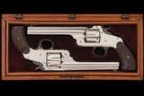Cased Pair of Early Production Smith & Wesson New Model No. 3 Target Single Action Revolvers with Extra Barrel 32-44 S&W - Image 1 of 9