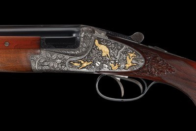 Engraved and Inlaid Gebruder Merkel Sidelock Over/Under Shotgun 16ga - Image 2 of 4