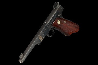 Pre-World War II Colt Woodsman First Series Match Target Semi-Automatic Pistol with Case - Image 6 of 7