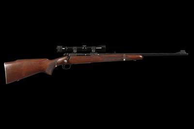 Pre-64 Winchester Model 70 Featherweight .243 Win Bolt Action Rifle with Scope - Image 1 of 4