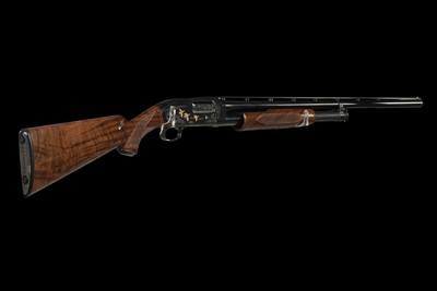 Factory Engraved and Gold Accented Browning 20 Gauge Model 12 Grade V Slide Action Shotgun with Box - Image 2 of 4