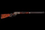Factory Engraved Antique Special Order Winchester Deluxe Model 1886 Lever Action Rifle in .45-90 W.C.F. Matted Round Barrel - Image 3 of 5