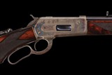 Factory Engraved Antique Special Order Winchester Deluxe Model 1886 Lever Action Rifle in .45-90 W.C.F. Matted Round Barrel - Image 1 of 5
