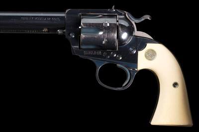 Colt Bisley Flattop Target Model Single Action Army Revolver in Rare .32 Colt with Ivory Grips and Factory Letter - Image 4 of 6