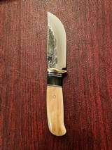 BEHRING MADE HUNTING KNIFE *WALRUS TUSK HANDLE* *BEAUTIFUL* - 3 of 8