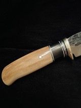 BEHRING MADE HUNTING KNIFE *WALRUS TUSK HANDLE* *BEAUTIFUL* - 6 of 8