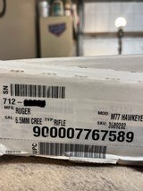 RUGER M77 HAWKEYE 6.5 CREEDMOOR BOLT ACTION RIFLE *MINT* WITH NIXON PROSTAFF SCOPE - 16 of 17