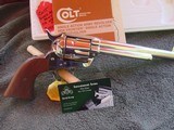 Colt Single Action Army. 7 1/2" 44 Special Nickel, w/box and manual - 1 of 15