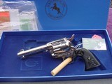 Colt Single Action Army, 44-40, 4 3/4" Nickel, with Box and papers - 3 of 13
