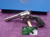 Colt Single Action Army, 44-40, 4 3/4" Nickel, with Box and papers - 13 of 13