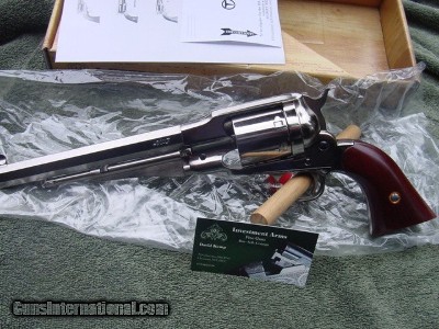 Uberti, Taylors, 1858 Remington Conversion 8"
Nickel, 45LC