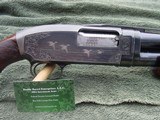 Custom Winchester Model 12 Skeet-Engraved Silver Inlay. - 2 of 13