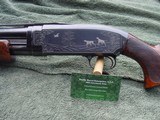 Custom Winchester Model 12 Skeet-Engraved Silver Inlay. - 1 of 13