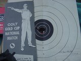Colt National Match-Factory Box,numbered test target and papers - 4 of 15