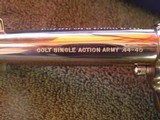 Colt Single Action Army.40-40,4 3/4" Nickel NIB - 7 of 14