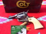 Colt Single Action Army Sheriff, 45LC factory IvoryBP frame,box,papers. - 2 of 11