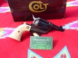 Colt Single Action Army Sheriff, 45LC factory IvoryBP frame,box,papers. - 1 of 11