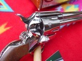 Colt Single Action Army, 7 1/2, 45Lc Nickel w/box - 8 of 15
