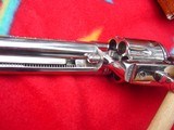 Colt Single Action Army, 7 1/2, 45Lc Nickel w/box - 12 of 15