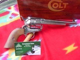 Colt Single Action Army, 7 1/2, 45Lc Nickel w/box - 15 of 15