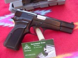Browning Hi Power 9mm, Cased with 2 mags papers. - 1 of 11