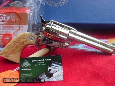 Colt Single Action Army Nickel, 38 Special-5.5" Factory Box ,papers