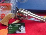 Colt Single Action Army Nickel, 38 Special 5.5" Factory Box ,papers
