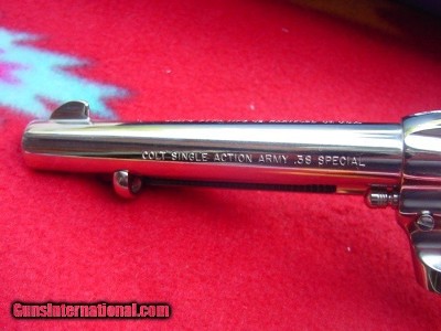 Colt Single Action Army Nickel, 38 Special-5.5