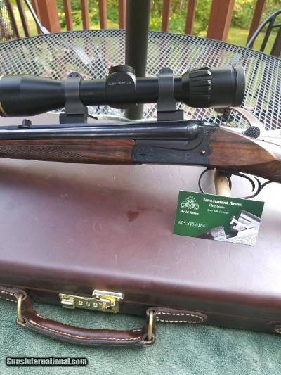 Merkel Double Rilfe 7x65R,Leupold LPS Scope Factory Leather Case