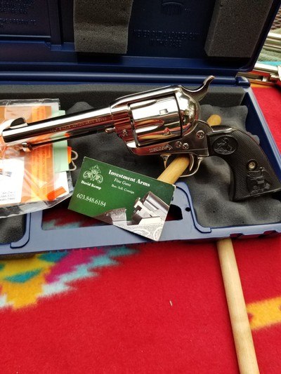 Colt Single Action Army,38-40, 4 3/4, Nickel LNIC - Image 1 of 11
