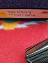 Colt Single Action Army,38-40, 4 3/4, Nickel LNIC - Image 2 of 11