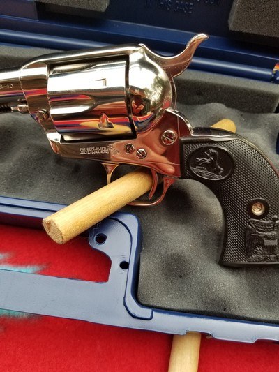Colt Single Action Army,38-40, 4 3/4, Nickel LNIC - Image 5 of 11