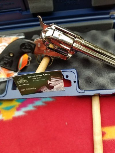 Colt Single Action Army,38-40, 4 3/4, Nickel LNIC - Image 9 of 11