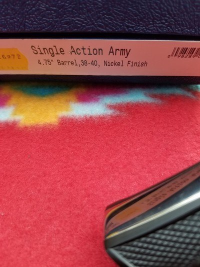 Colt Single Action Army,38-40, 4 3/4, Nickel LNIC - Image 2 of 11