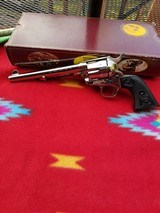 Colt Single Action Army 7 1/2 ,45 Colt ,Nickel ,Fire Blue screws,LNIB - Image 2 of 12