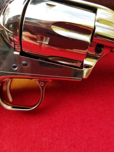 Colt Single Action Army 7 1/2 ,45 Colt ,Nickel ,Fire Blue screws,LNIB - Image 4 of 12
