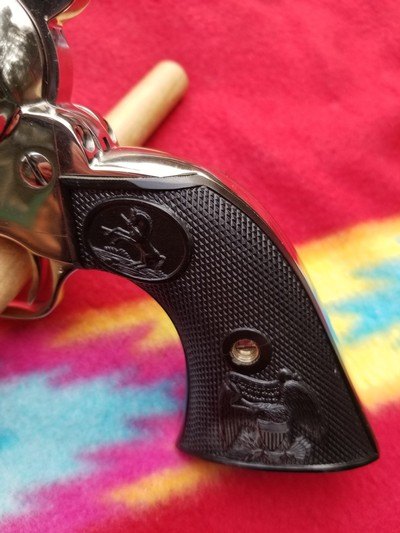 Colt Single Action Army, 45 Colt , 4 3/4" Nickel LNIC - Image 3 of 12