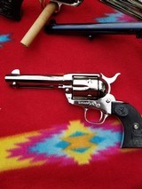 Colt Single Action Army, 45 Colt , 4 3/4" Nickel LNIC - Image 1 of 12
