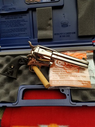 Colt Single Action Army, 45 Colt , 4 3/4" Nickel LNIC - Image 11 of 12