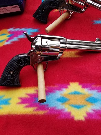 Colt Single Action Army, 45 Colt , 4 3/4" Nickel LNIC - Image 5 of 12