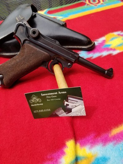 Luger, 1940 Mauser, Banner,PoliceEagle L-matching mag, holster - Image 1 of 15
