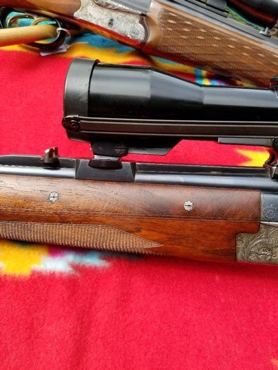 Merkel 221E Double Rifle, 9.3x74R ,Zeiss Scope - Image 11 of 15