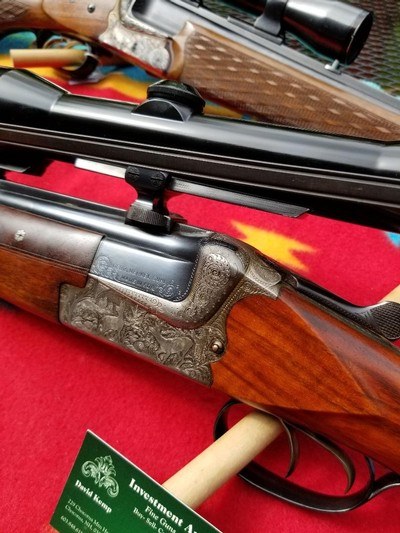 Merkel 221E Double Rifle, 9.3x74R ,Zeiss Scope - Image 10 of 15