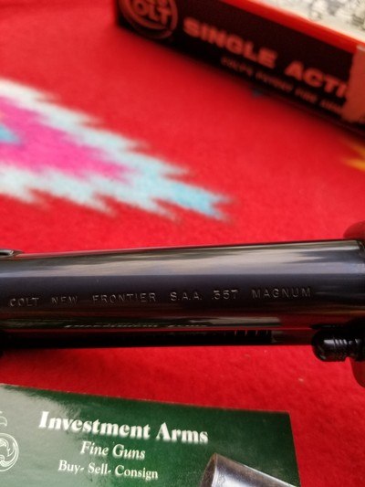 Colt Single Action New Frontier 357 mag, 5.5" -box papers - Image 14 of 15