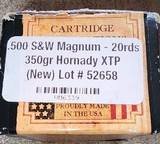 130 Rds
new in box 500 S&W Magnum ammo Hornady, Buffalo Bore, Armscor, Ventura - 2 of 15