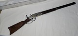 WINCHESTER 1873 1 OF ONLY 20 MADE VERY RARE 44-40 GOLD INLAY ENGRAVED LOOK (NICKLE)