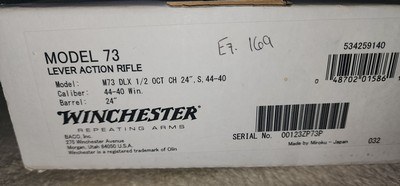 NEW WINCHESTER 1873 DELUXE SPORTER PISTOL GRIP 44-40 24" 1/2 OCTAGON 534259140 - Image 18 of 18