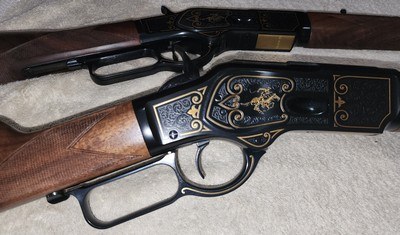 STUNNING PAIR OF Model 1873 150th Anniversary WINCHESTERS 44-40 #79 AND #80 OF ONLY 150 MADE FOR 2023 SHOTSHOW VERY RARE - Image 2 of 20