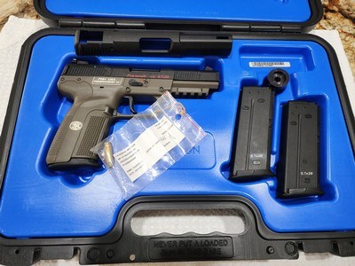 2010 FN Herstal Five-seveN 5.7x28mm, RARE O.D. Green Frame,disc. 2018 with extras - Image 2 of 20